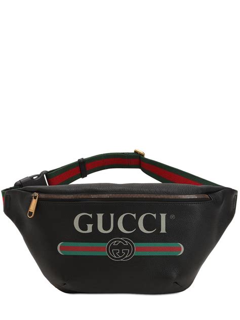 banane Gucci cuir noir